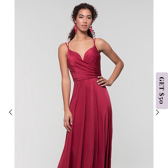Merlot Bridesmaid’s Dress - Picture 1 of 5